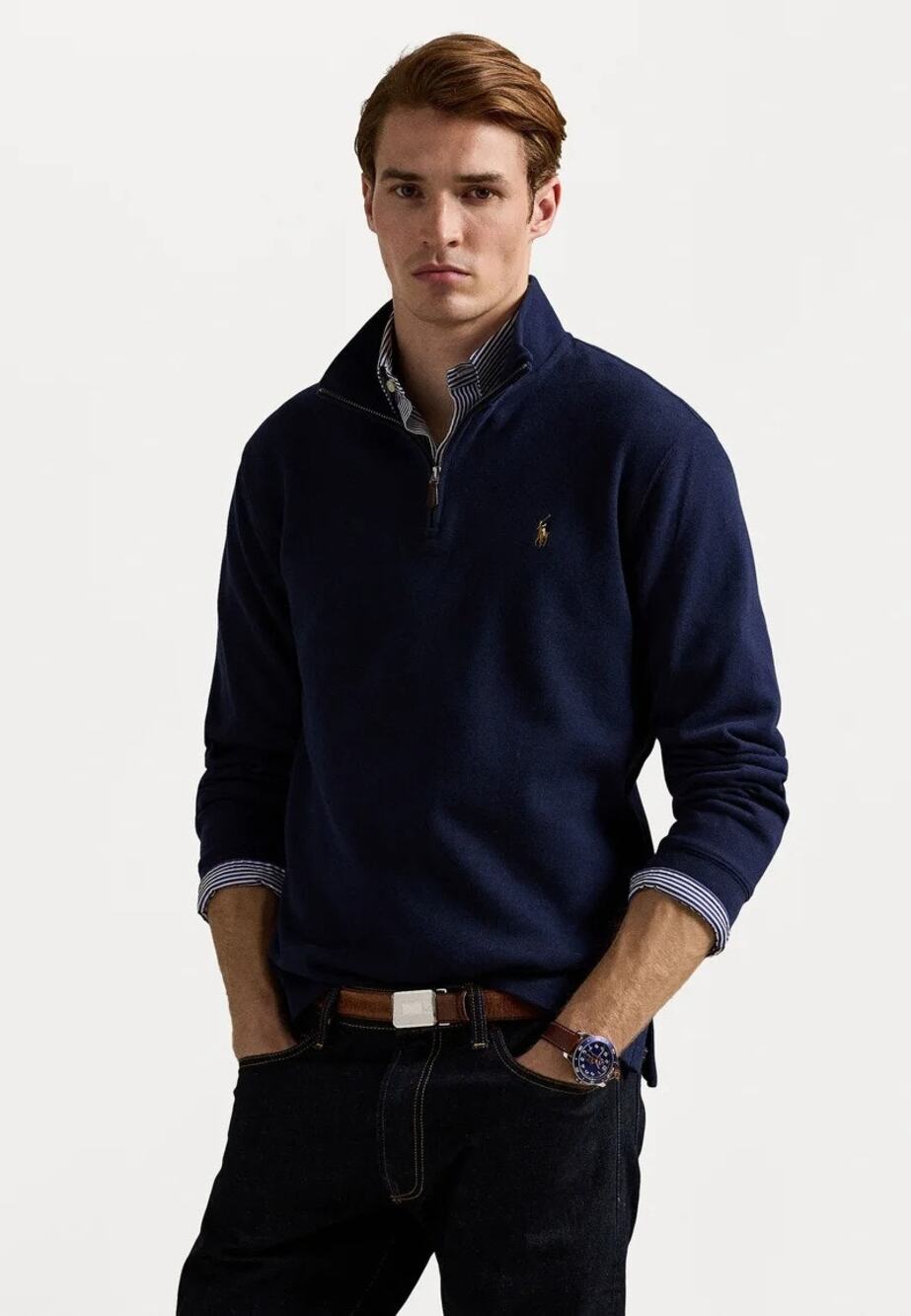 Polo by Ralph Lauren Navy Quarter-Zip Pullover